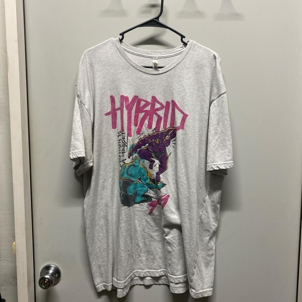 Next Level Graphic Tee Mens Hybrid Strength Mindset Gray XXL Excellent